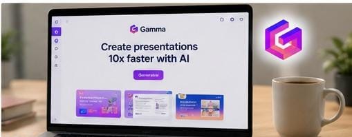 Gamma AI presentation tool helping users create professional presentations, documents, and web pages in 2026.