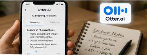 Otter AI meeting assistant helping users record, transcribe, summarize, and organize conversations in 2026.