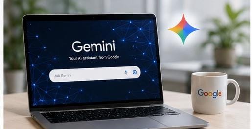 Google Gemini AI assistant helping users with writing, coding, research, and everyday tasks in 2026.
